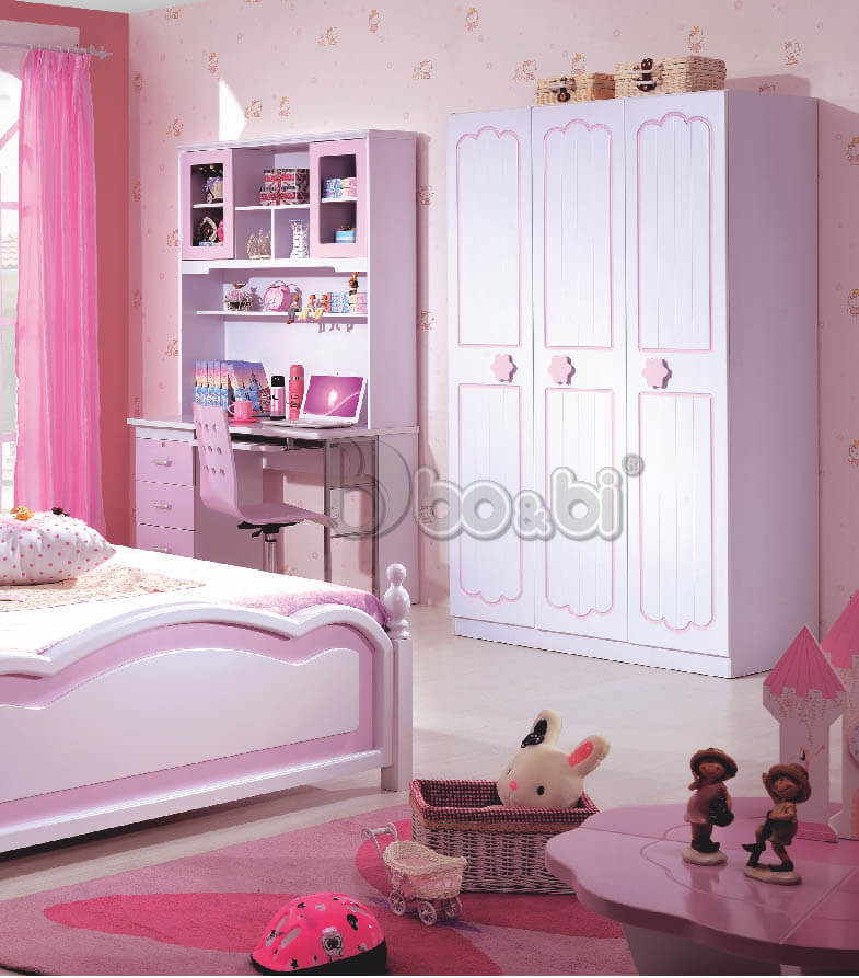 Bộ phòng ngủ màu hồng ngọt ngào BB BABYE816-4